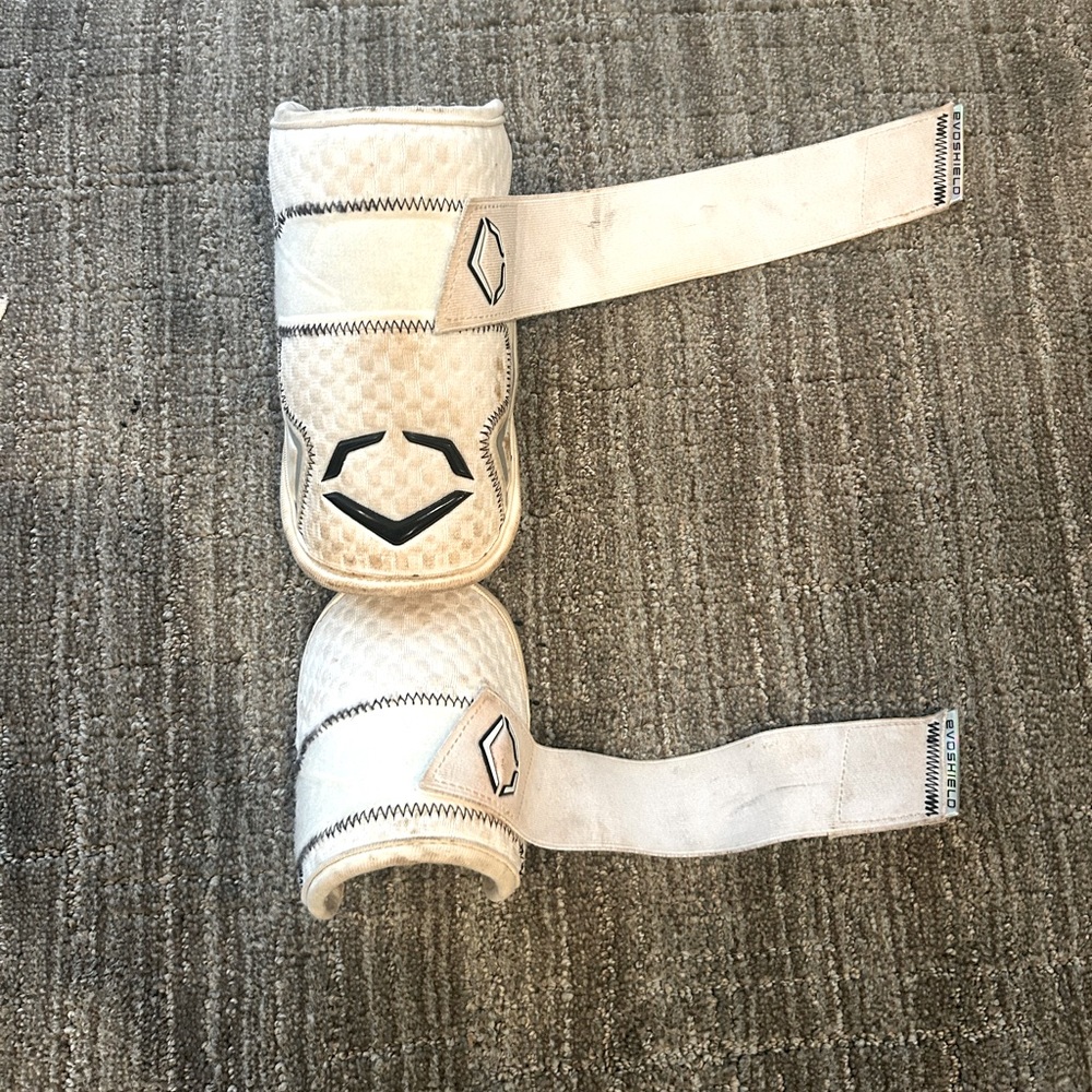 White Evoshield Elbow Gaurd- 2 piece